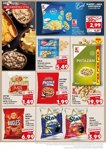 Kaufland Prażynki solone K-Classic oferta