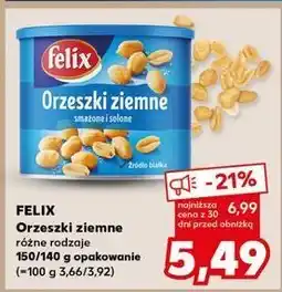 Kaufland Orzeszki ziemne smażone i solone Felix oferta