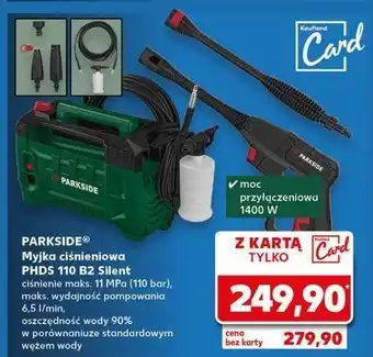 Kaufland Myjka ciśnieniowa phds 110 b2 silent Parkside oferta