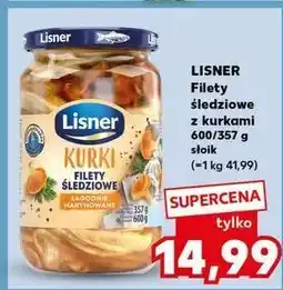 Kaufland Filety śledziowe z kurkami Lisner oferta