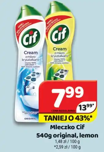 Delfin Mleczko Cif original, lemon oferta