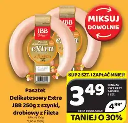 Delfin Pasztet Delikatesowy Extra JBB z szynki, drobiowy z fileta oferta