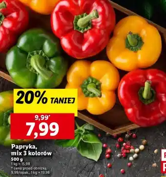 Lidl Papryka, mix 3 kolorów oferta