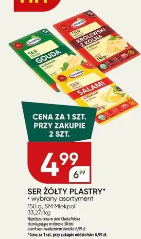 Chata Polska Mlekpol Ser gouda w plastrach 150 g oferta