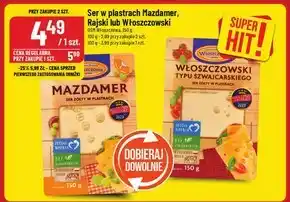 Polomarket Włoszczowa Ser żółty w plastrach mazdamer 150 g oferta