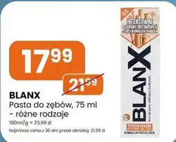 Vica BlanX Nieabrazyjna wybielająca pasta do zębów intensywne usuwanie przebarwień 75 ml oferta