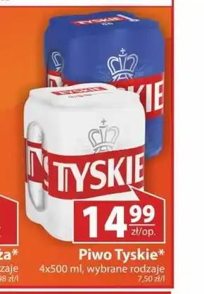 Nasz Sklep Tyskie Piwo jasne 2 l (4 x 0,5 l) oferta