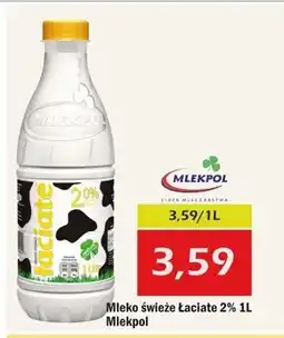 Społem Łaciate Mleko świeże 2,0 % 1 l oferta