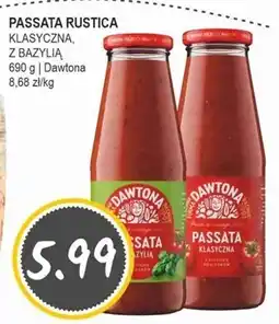 Słoneczko Dawtona Passata Rustica z bazylią 690 g oferta