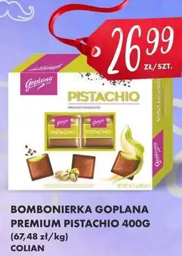 Pokusa Goplana Czekoladki mleczne z kremem o smaku pistacjowym 400 g oferta