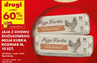 Biedronka Jaja z chowu ściółkowego Moja Kurka M 10 szt oferta