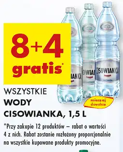 Biedronka Woda Cisowianka 1.5L oferta