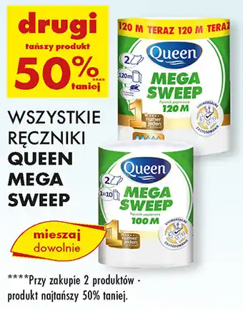 Biedronka Ręcznik papierowy Queen Mega Sweep oferta