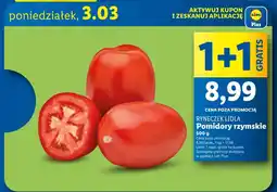 Lidl Pomidory rzymskie 500g oferta