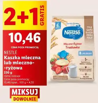 Lidl Kaszka mleczno-ryżowa lub mleczna Nestle oferta