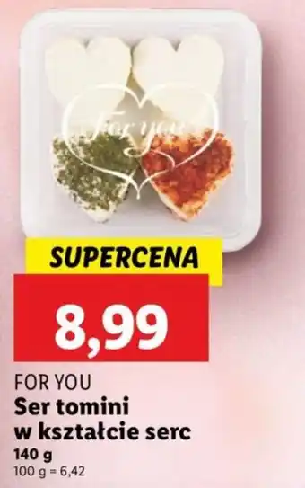 Lidl Ser tomini w kształcie serc oferta