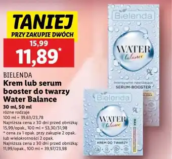 Lidl Krem lub serum booster do twarzy Water Balance oferta