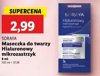 Lidl Maseczka do twarzy Hialuronowy mikrozastrzyk oferta