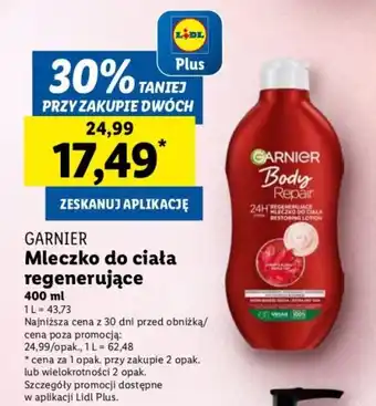 Lidl Mleczko do ciała regenerujące oferta