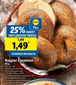 Lidl Bajgiel z makiem oferta