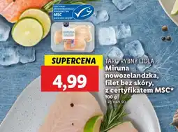 Lidl Miruna nowozelandzka, filet bez skóry, z certyfikatem MSC oferta