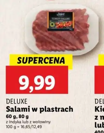 Lidl Salami w plastrach oferta