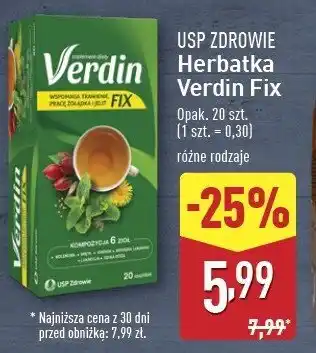 ALDI Herbata Verdin fix oferta