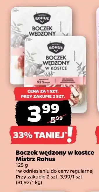 Netto Boczek wędzony w kostce Mistrz rohus oferta