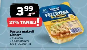 Netto Pasta z makreli z pomidorami Lisner oferta