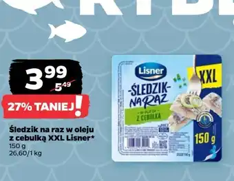 Netto Śledzik na raz z cebulką Lisner śledzik na raz oferta