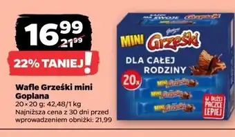 Netto Wafelek kakaowy Grześki mini oferta