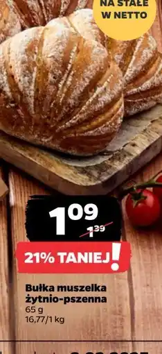 Netto Bułka muszelka żytnio-pszenna oferta