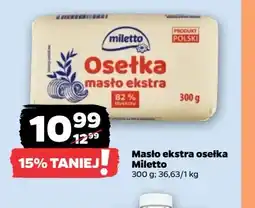 Netto Masło extra osełka Miletto oferta