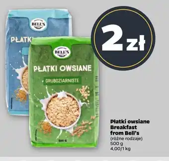 Netto Płatki owsiane drobne Breakfast from bell's oferta