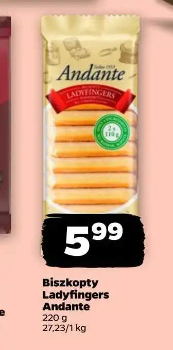 Netto Biszkopty lady fingers Andante oferta