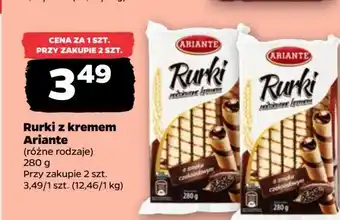 Netto Rurki waflowe z nadzieniem czekoladowym Ariante oferta