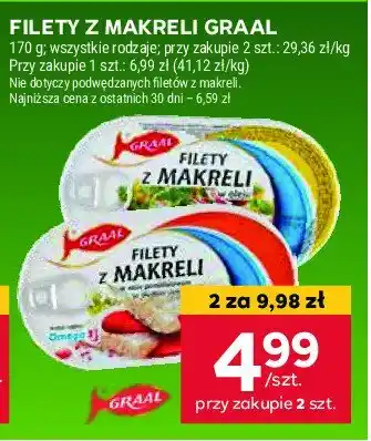 Stokrotka Filety z makreli w oleju Graal oferta