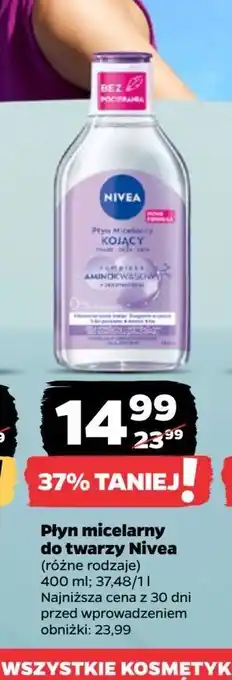 Netto Płyn micelarny kojący Nivea Visage oferta