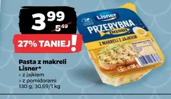 Netto Pasta z makreli pomidorami Lisner oferta