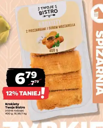 Netto Krokiety z pieczarkami i mozzarellą Twoje Bistro oferta