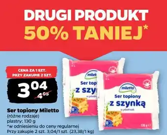 Netto Ser topiony Miletto oferta