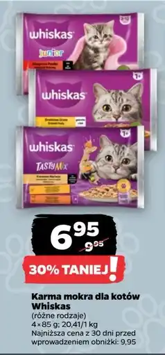 Netto Karma dla kota kremowe wariacje kurczak i warzywa + jagnięcina indyk Whiskas Tasty Mix oferta