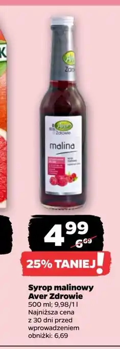 Netto Syrop malina Aver oferta