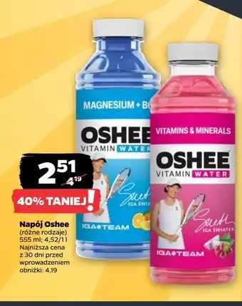 Netto Napój witaminy i minerały Oshee Vitamin Water oferta