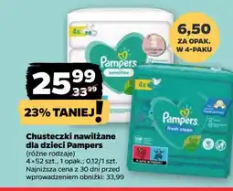 Netto Chusteczki nawilżane Pampers Fresh Clean oferta