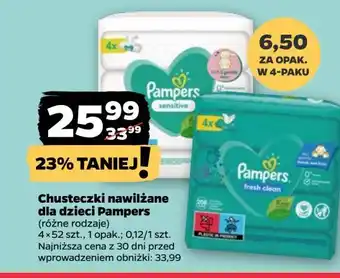 Netto Chusteczki nawilżane Pampers Fresh Clean oferta