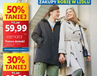 Lidl Trencz damski Esmara oferta