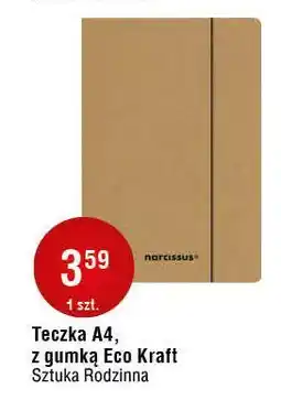 E.Leclerc Teczka a4 z gumką kraft Rexus oferta