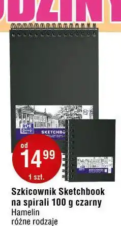 E.Leclerc Szkicownik sketchbook na spirali czarny Oxford oferta