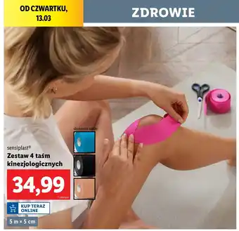 Lidl Taśma kinezjologiczna 5m x 5 cm Sensiplast oferta